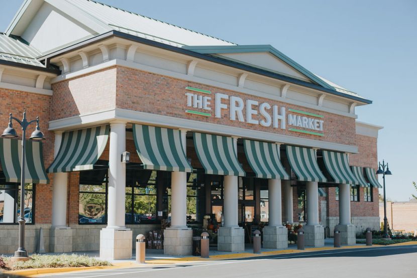 Exterior of The Fresh Market in South Charlotte, NC
